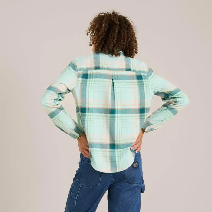 Roark Flannels Women Alpine Flannel Aquavit Roark Flannels Women Alpine Flannel Aquavit