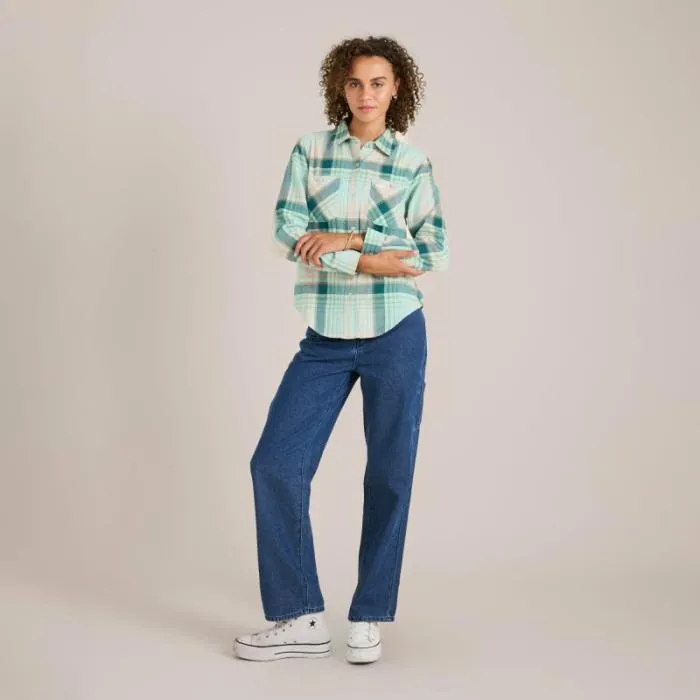 Roark Flannels Women Alpine Flannel Aquavit Roark Flannels Women Alpine Flannel Aquavit