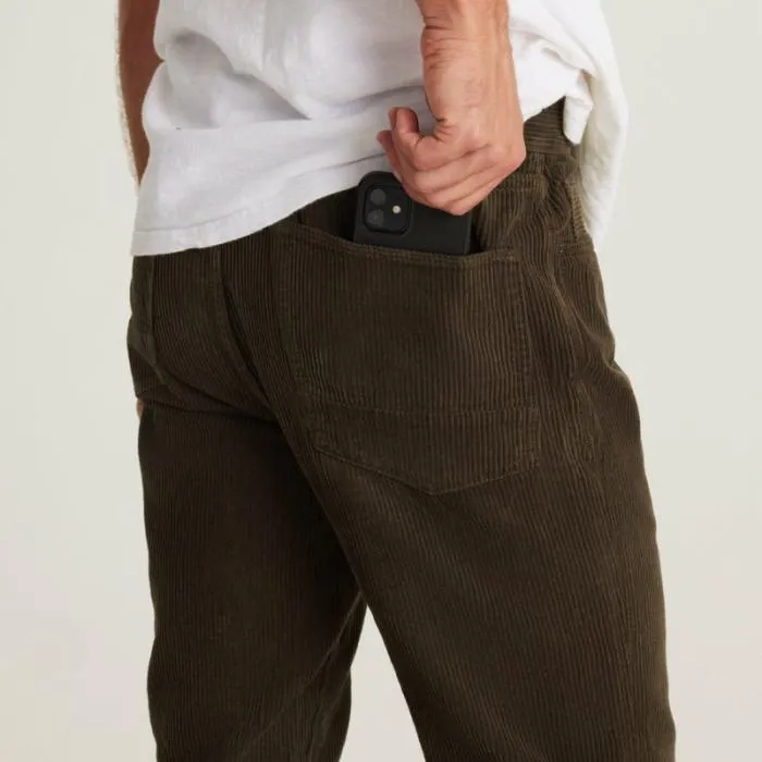 Roark Jeans Men HWY 128 Straight Fit Corduroy 5pocket Pants Kaffa Roark Jeans Men HWY 128 Straight Fit Corduroy 5pocket Pants Kaffa