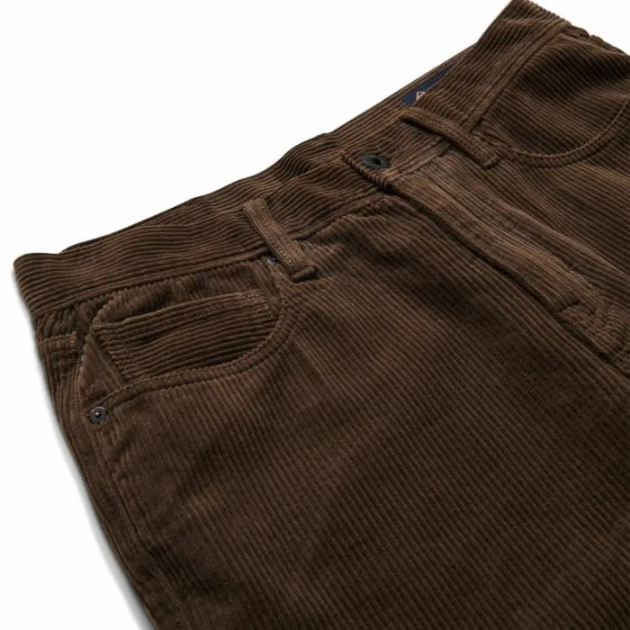 Roark Jeans Men HWY 128 Straight Fit Corduroy 5pocket Pants Kaffa Roark Jeans Men HWY 128 Straight Fit Corduroy 5pocket Pants Kaffa