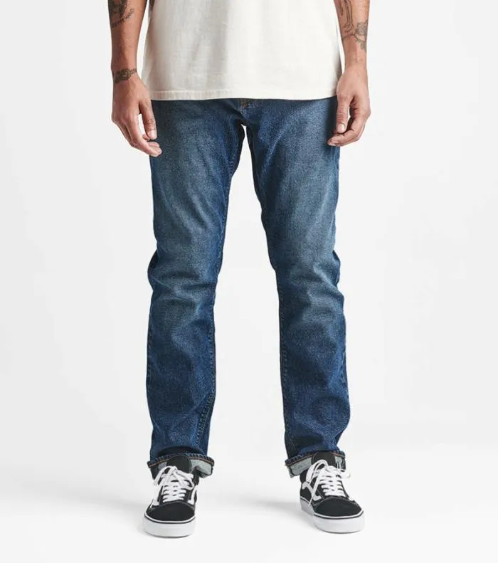 Roark Jeans Men HWY 133 Slim Straight 5pocket Denim Medium Classic Roark Jeans Men HWY 133 Slim Straight 5pocket Denim Medium Classic