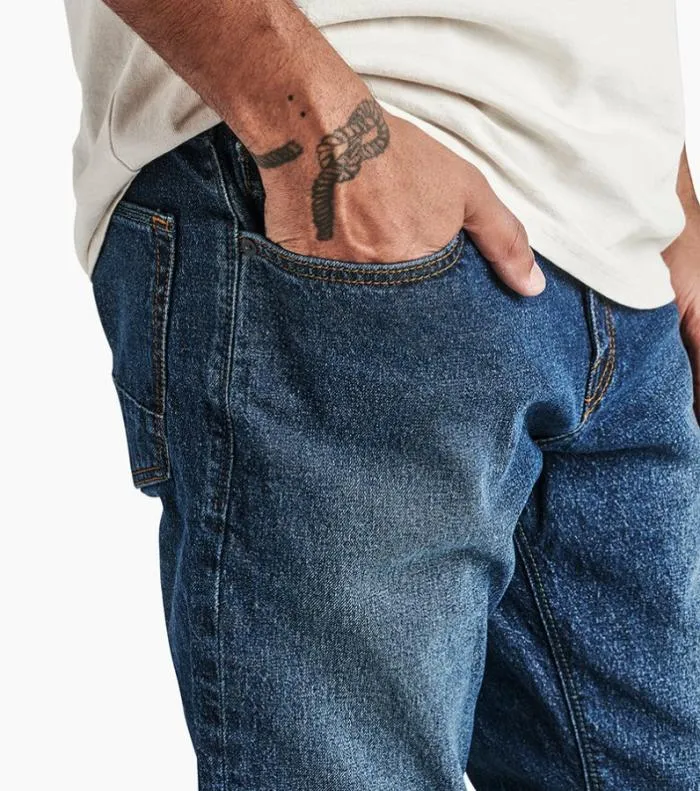 Roark Jeans Men HWY 133 Slim Straight 5pocket Denim Medium Classic Roark Jeans Men HWY 133 Slim Straight 5pocket Denim Medium Classic
