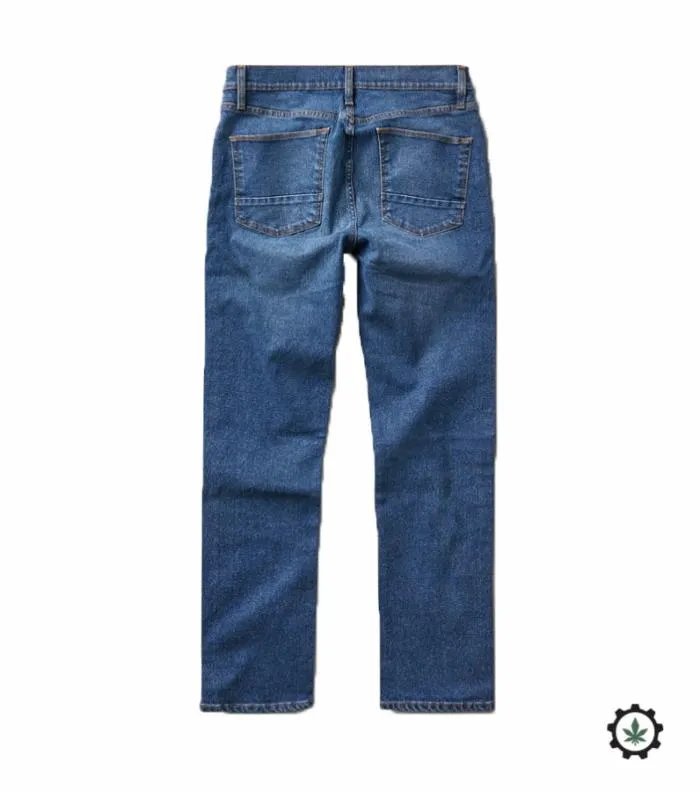 Roark Jeans Men HWY 133 Slim Straight 5pocket Denim Medium Classic Roark Jeans Men HWY 133 Slim Straight 5pocket Denim Medium Classic