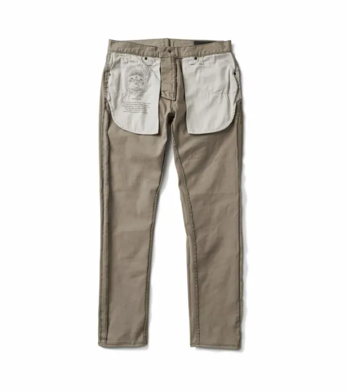 Roark Jeans Men HWY 133 Slim Straight 5pocket Jeans Desert Khaki Roark Jeans Men HWY 133 Slim Straight 5pocket Jeans Desert Khaki