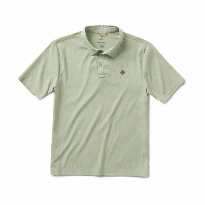 Roark Shirts Men Bless Up Breathable Stretch Polo Shirt Dusty Green