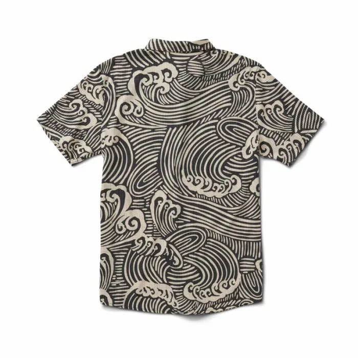 Roark Shirts Men Bless Up Breathable Stretch Shirt Black Wave Roark Shirts Men Bless Up Breathable Stretch Shirt Black Wave