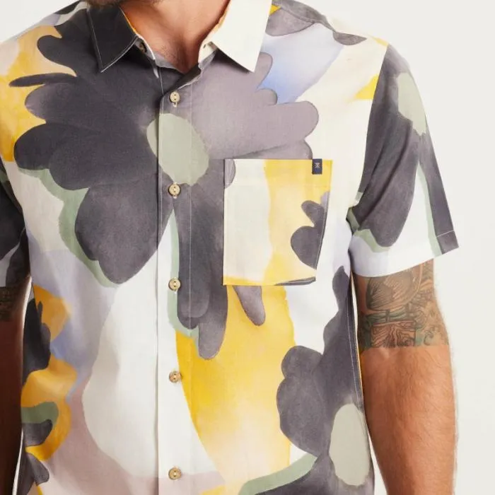 Roark Shirts Men Journey Short Sleeve Button Up Shirt Night Bloom Spice Roark Shirts Men Journey Short Sleeve Button Up Shirt Night Bloom Spice