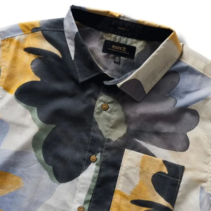 Roark Shirts Men Journey Short Sleeve Button Up Shirt Night Bloom Spice Roark Shirts Men Journey Short Sleeve Button Up Shirt Night Bloom Spice