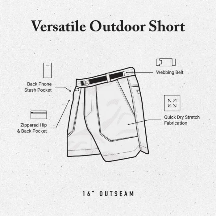 Roark Shorts Men Happy Camper Shorts Military Roark Shorts Men Happy Camper Shorts Military