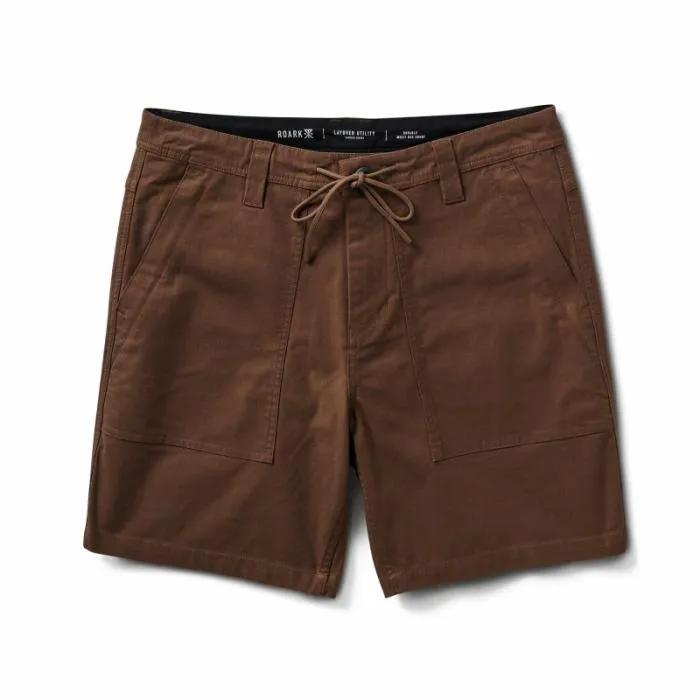 Roark Shorts Men Layover Utility Shorts Fig Brown