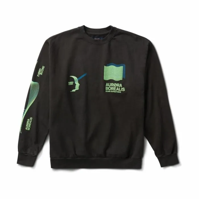 Roark Sweatshirts and Hoodies Men Aurora Crew Sweatshirt Vintage Black