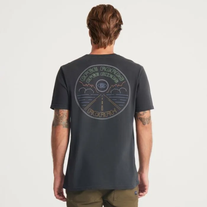 Roark Tees Men Open Roads Premium Tee Black Roark Tees Men Open Roads Premium Tee Black