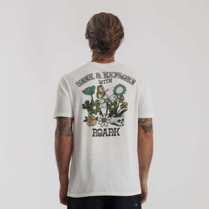 Roark Tees Men Seek and Explore Premium Tee Off White Roark Tees Men Seek and Explore Premium Tee Off White