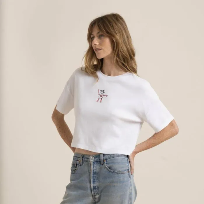 Roark Tees Women Bear Boxy Tee Basquiat Premium Tee White Roark Tees Women Bear Boxy Tee Basquiat Premium Tee White