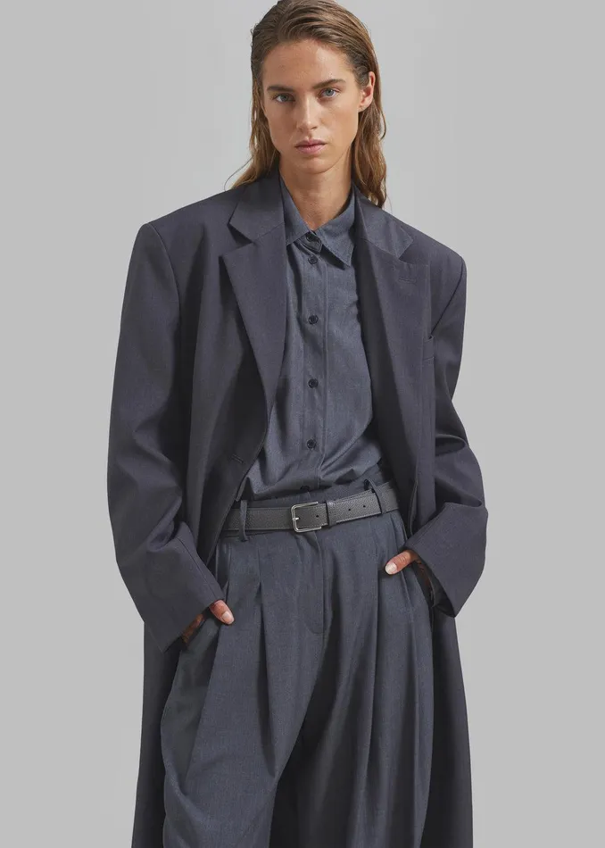 Robinson Long Coat 8211 Grey Women The Frankie Shop Clothing