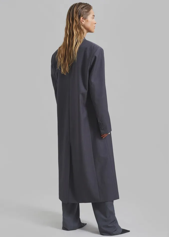 Robinson Long Coat 8211 Grey Women The Frankie Shop Clothing