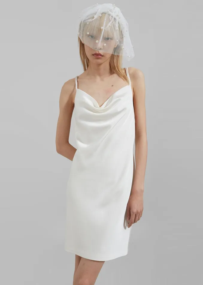 Rotate Satin Mini Slip Dress 8211 Egret Women The Frankie Shop Clothing