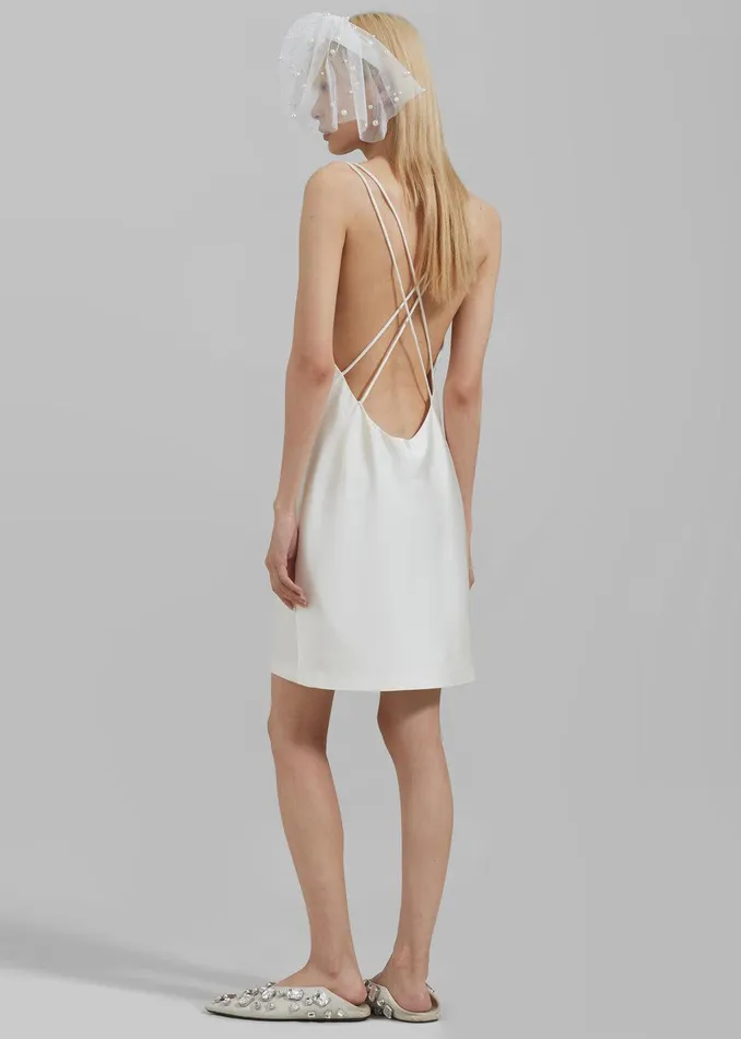 Rotate Satin Mini Slip Dress 8211 Egret Women The Frankie Shop Clothing