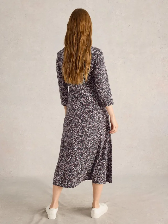 Rua Midi Jersey Dress Grey Print Women White Stuff Dresses Rua Midi Jersey Dress Grey Print Women White Stuff Dresses