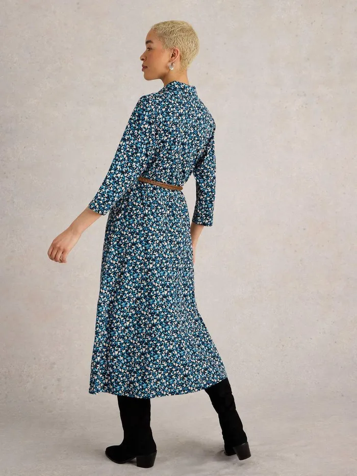 Rua Midi Jersey Shirt Dress Navy Multi Women White Stuff Dresses Rua Midi Jersey Shirt Dress Navy Multi Women White Stuff Dresses