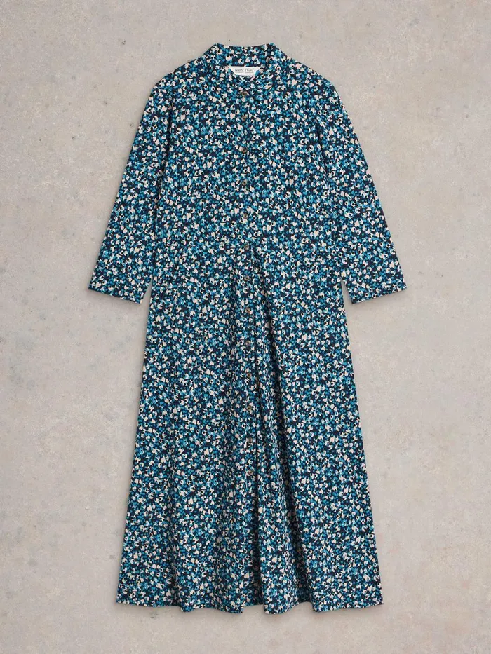 Rua Midi Jersey Shirt Dress Navy Multi Women White Stuff Dresses Rua Midi Jersey Shirt Dress Navy Multi Women White Stuff Dresses