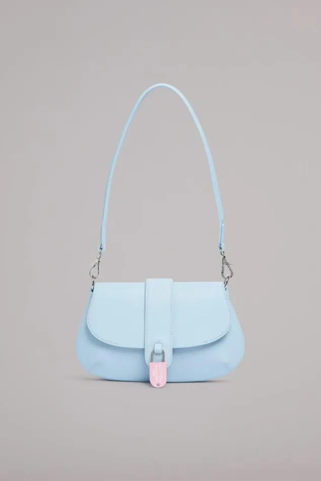 Safety Lock Shoulder Bag Blue Blue Accessories Fiorucci