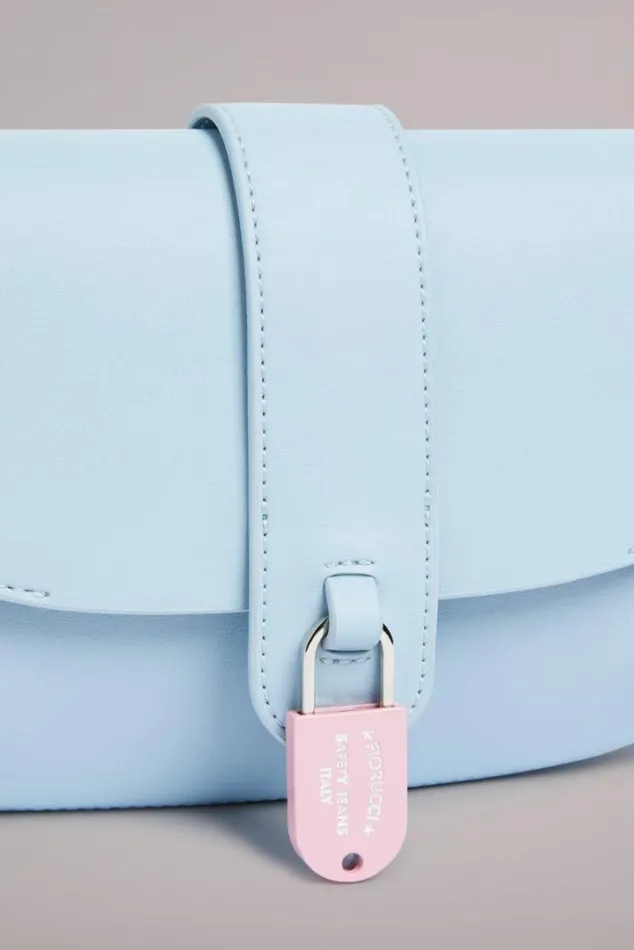 Safety Lock Shoulder Bag Blue Blue Accessories Fiorucci Safety Lock Shoulder Bag Blue Blue Accessories Fiorucci