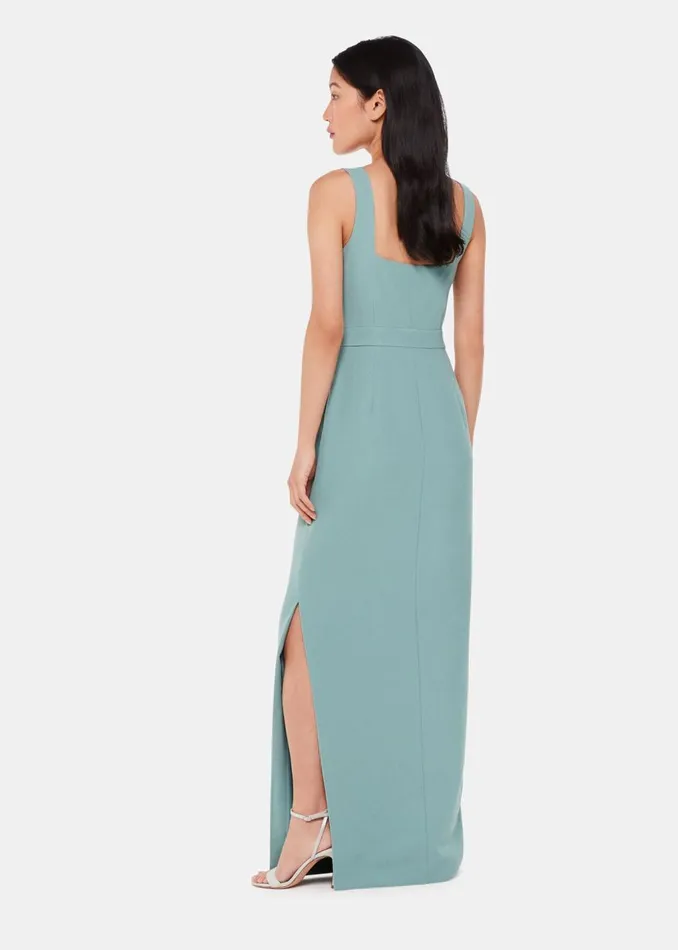 Sage Green Mila Square Neck Maxi Dress Women Whistles Dresses