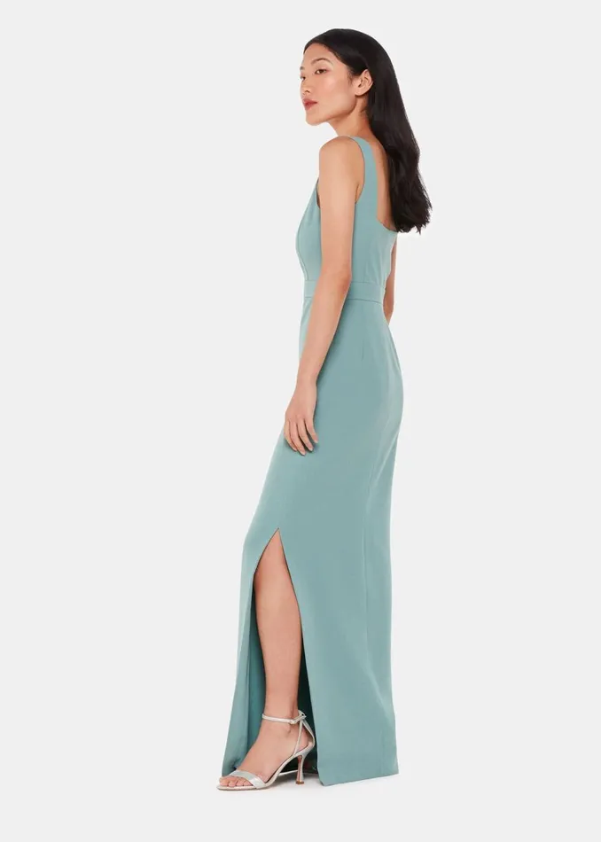 Sage Green Mila Square Neck Maxi Dress Women Whistles Dresses