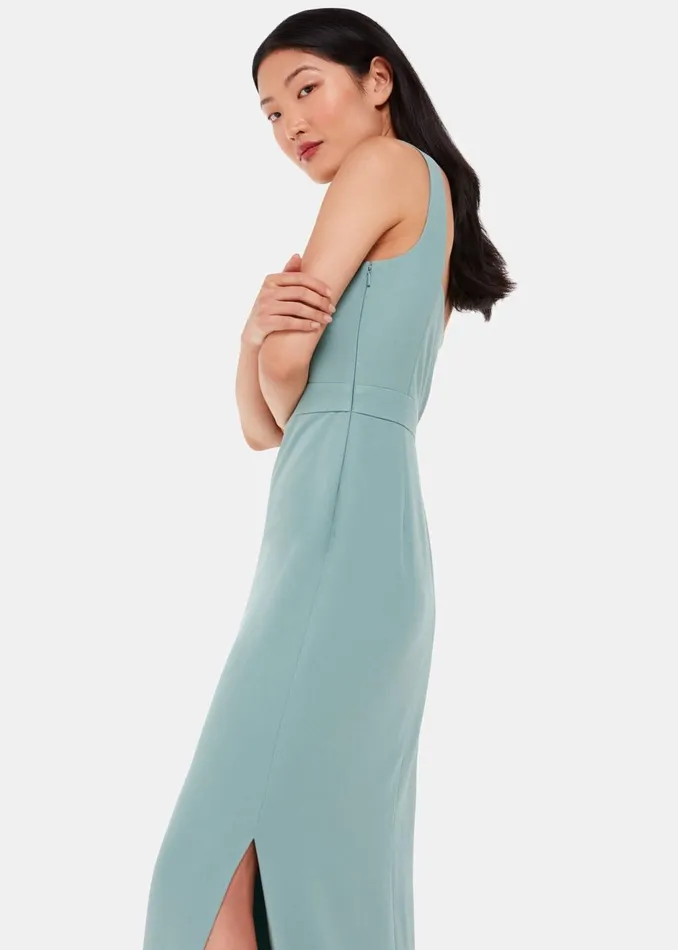 Sage Green Mila Square Neck Maxi Dress Women Whistles Dresses