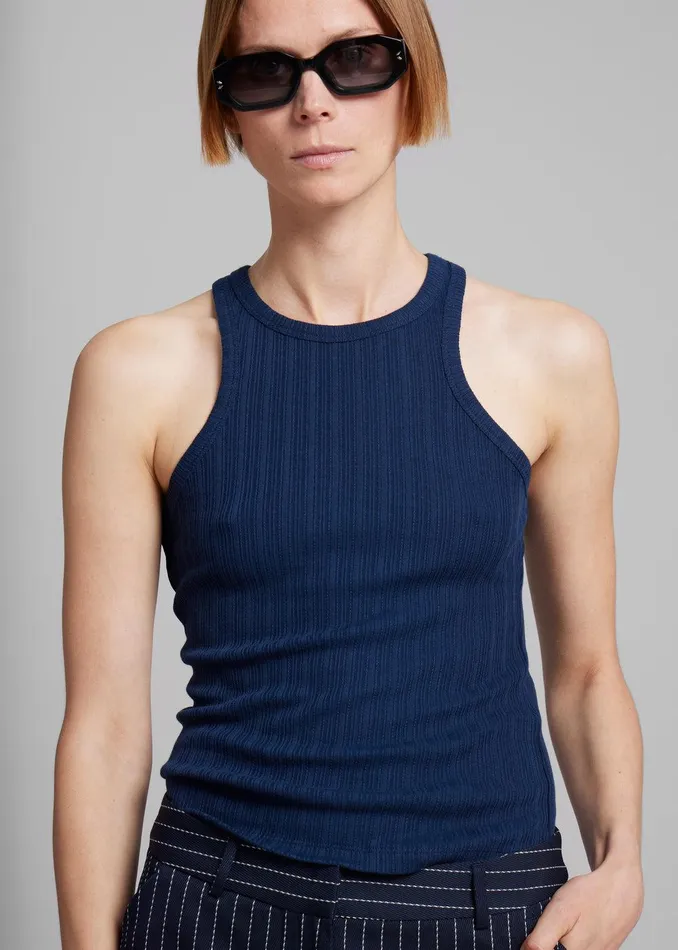 Samse Samse Sahelene Tank Top 8211 Pageant Blue Women The Frankie Shop Clothing