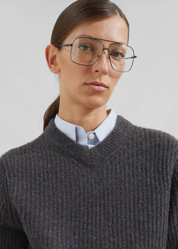 Samse Samse Sakoji VNeck 8211 Volcanic Ash WomenMen The Frankie Shop Clothing