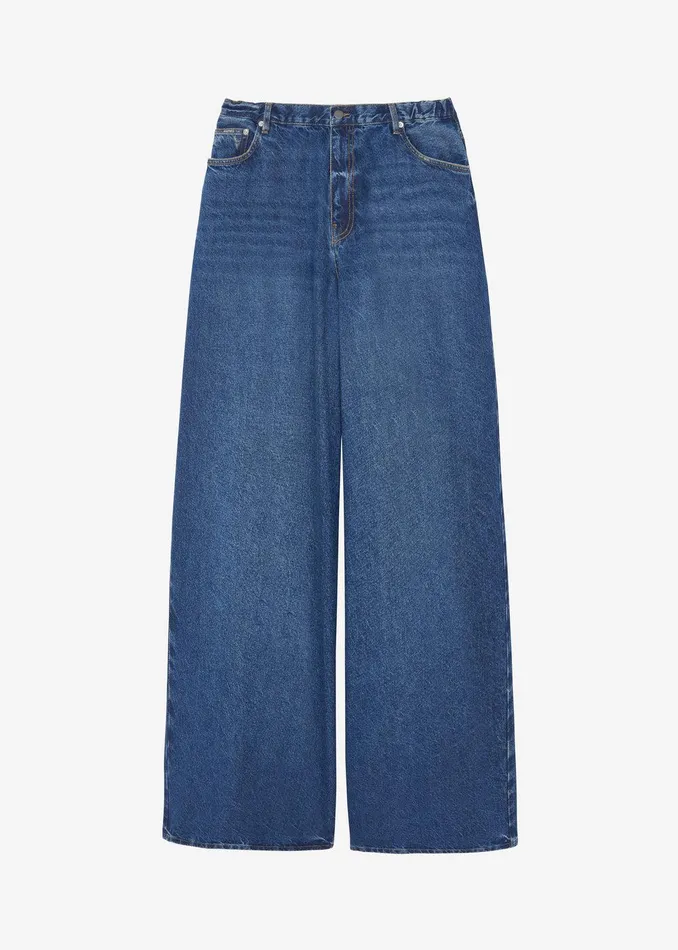 Sasha Wide Leg Jeans 8211 Dark Blue Women The Frankie Shop Clothing