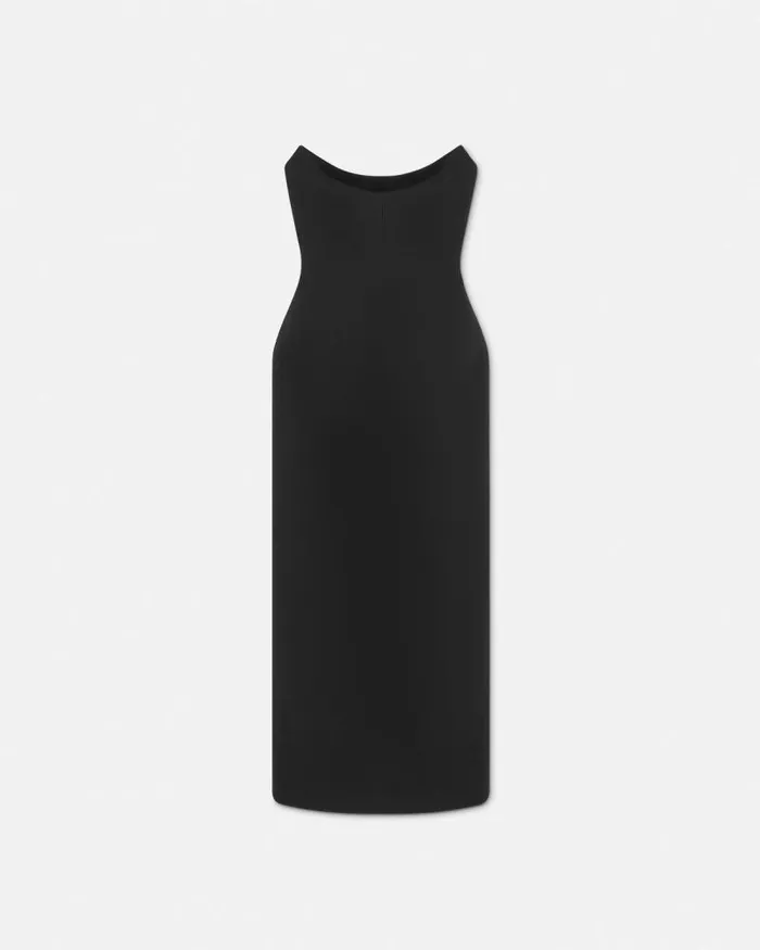 Sculptural Column Gown Black Women Versace Dresses