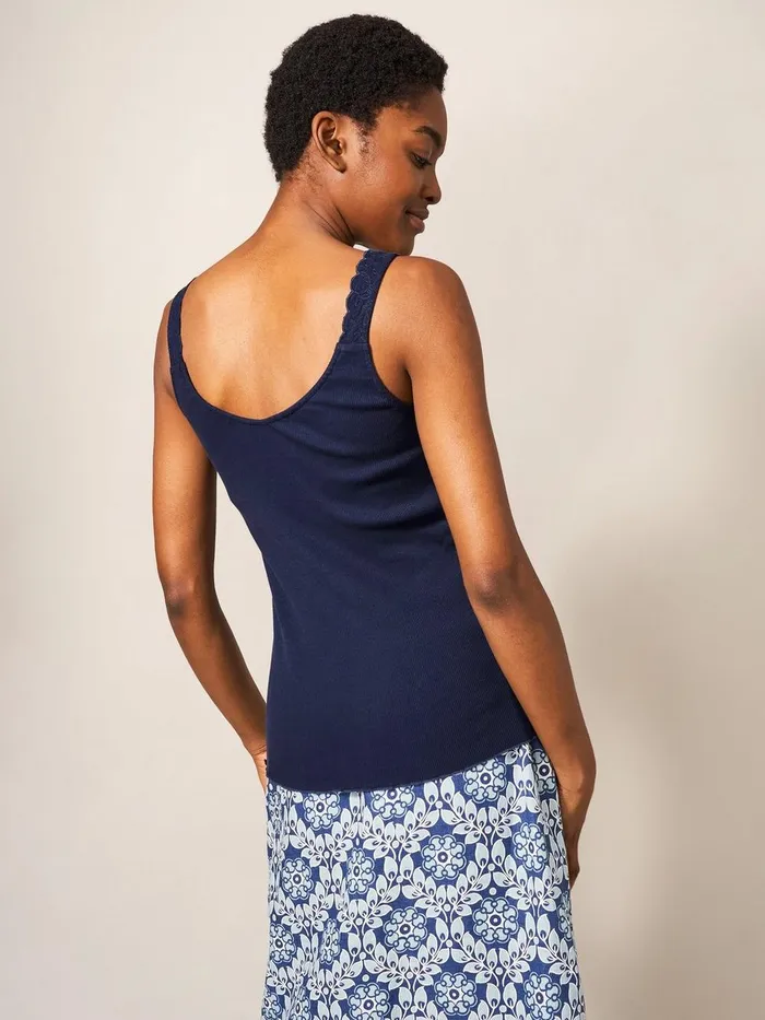 SEABREEZE VEST V NECK French Navy Women White Stuff Tops and Tees SEABREEZE VEST V NECK French Navy Women White Stuff Tops and Tees