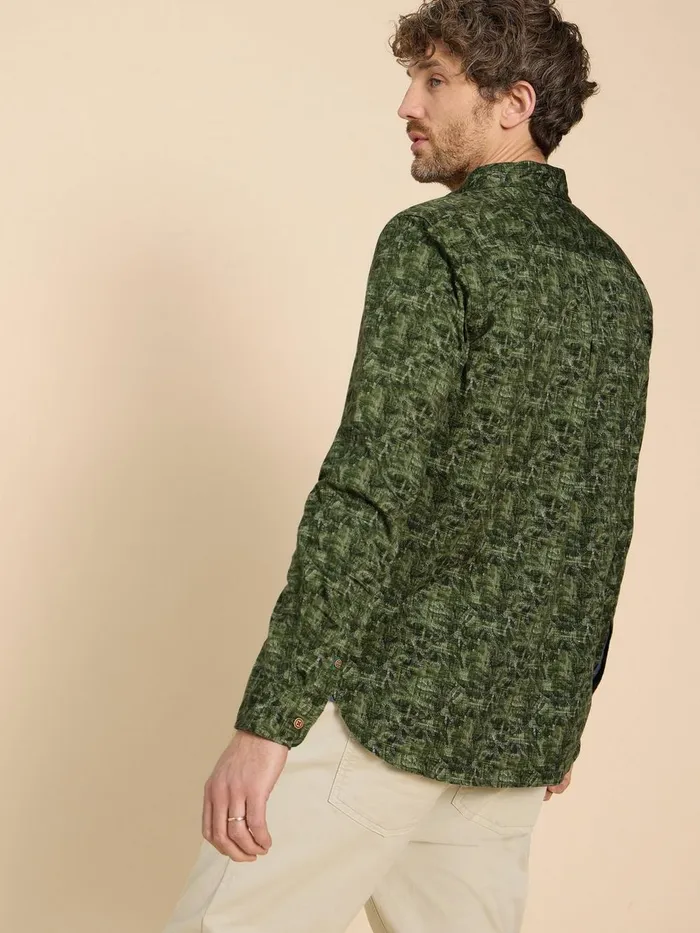 Seaweed Printed Shirt Green Print Men White Stuff Shirts Seaweed Printed Shirt Green Print Men White Stuff Shirts