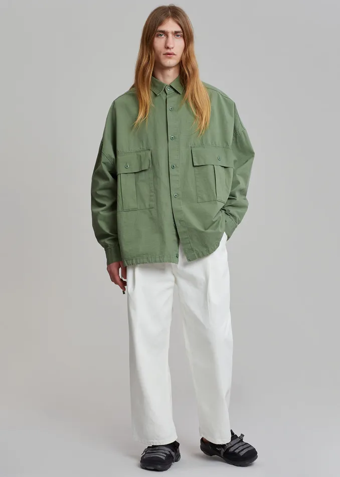 Seb Cargo Shirt 8211 Army Green Men The Frankie Shop Clothing