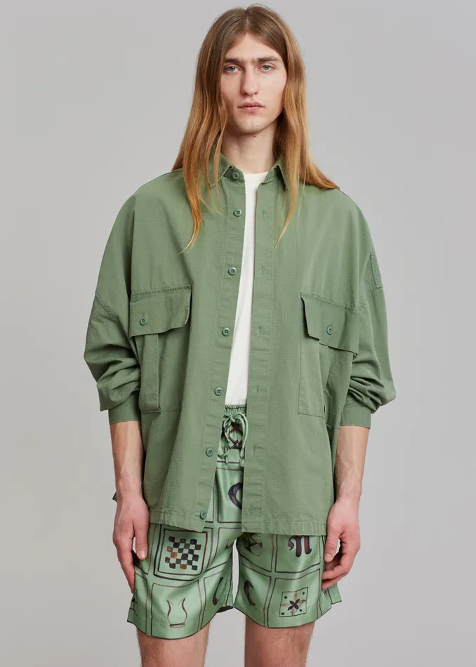 Seb Cargo Shirt 8211 Army Green Men The Frankie Shop Clothing
