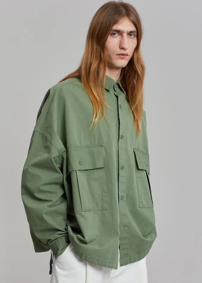 Seb Cargo Shirt 8211 Army Green Men The Frankie Shop Clothing