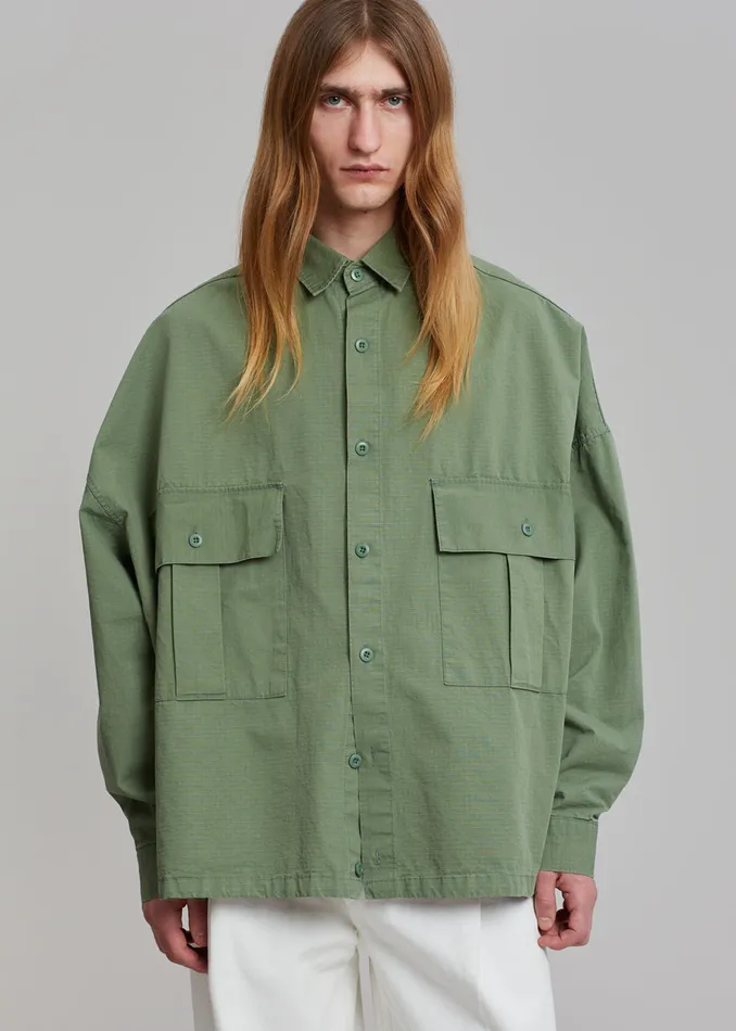 Seb Cargo Shirt 8211 Army Green Men The Frankie Shop Clothing