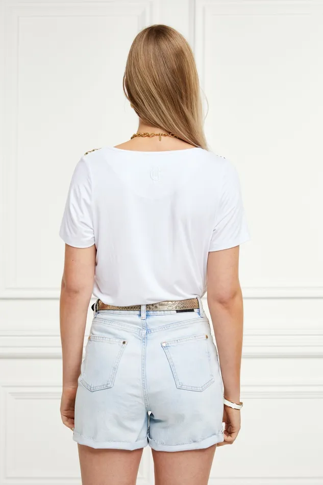 Shorts High Rise Denim Short Light Stone Wash Holland Cooper Womens Shorts High Rise Denim Short Light Stone Wash Holland Cooper Womens