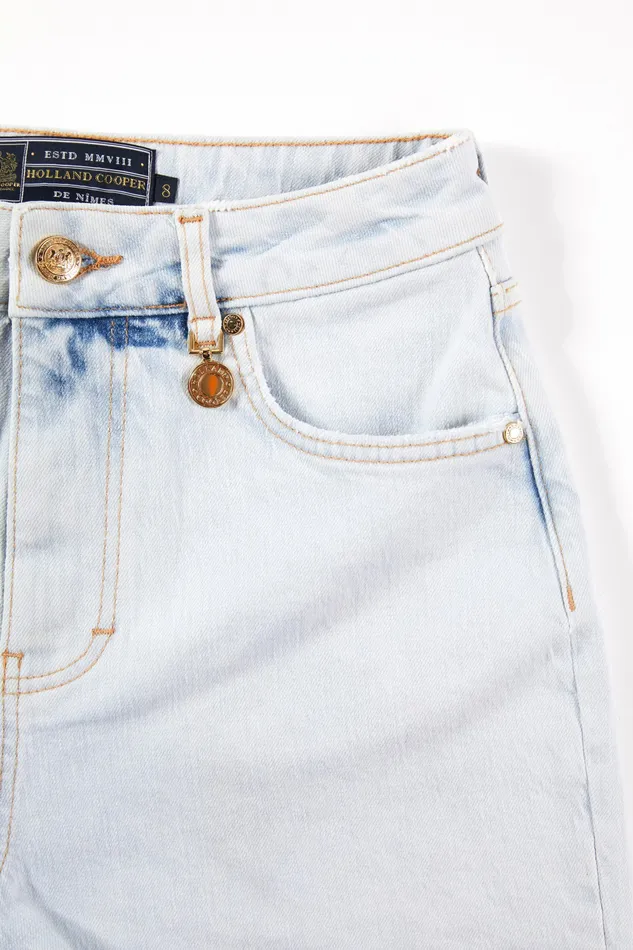 Shorts High Rise Denim Short Light Stone Wash Holland Cooper Womens Shorts High Rise Denim Short Light Stone Wash Holland Cooper Womens