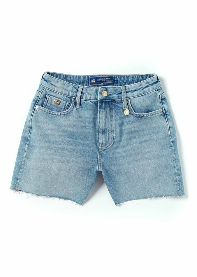 Shorts Holland Cooper Womens High Rise Denim Short Vintage Indigo Shorts Holland Cooper Womens High Rise Denim Short Vintage Indigo