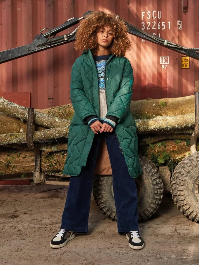 Sloane Quilted Coat Dark Green Women White Stuff Coats and Jackets Sloane Quilted Coat Dark Green Women White Stuff Coats and Jackets