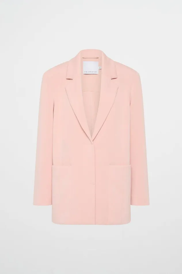 Split Logo Back Blazer 782 Blush Pink Women Aje Blazers Jackets and Coats Split Logo Back Blazer 782 Blush Pink Women Aje Blazers Jackets and Coats