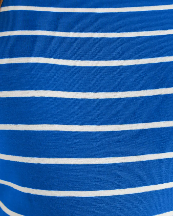 Sportscraft Heidi Boat Neck Half Sleeve Tee Bluewhite Women Tops and Tees