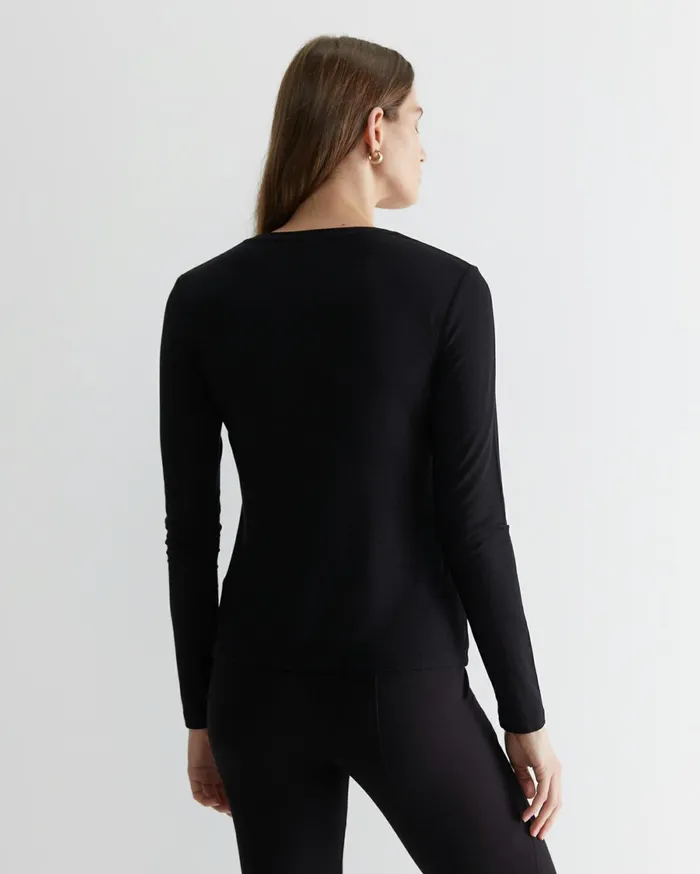 Sportscraft Magic Long Sleeve Tee Black Women Tops and Tees