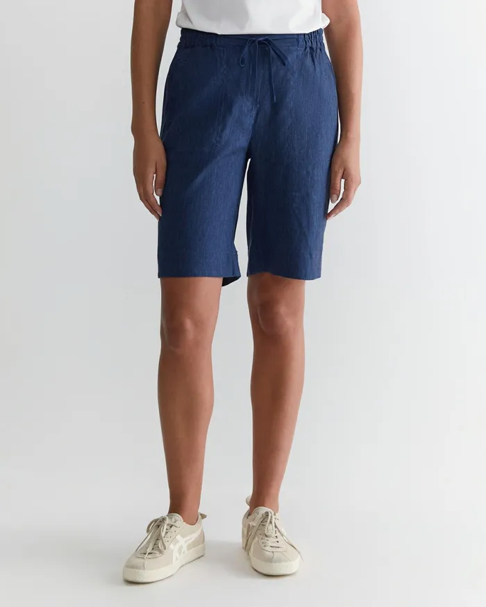 Sportscraft Rosa Linen Short Indigo Women Shorts