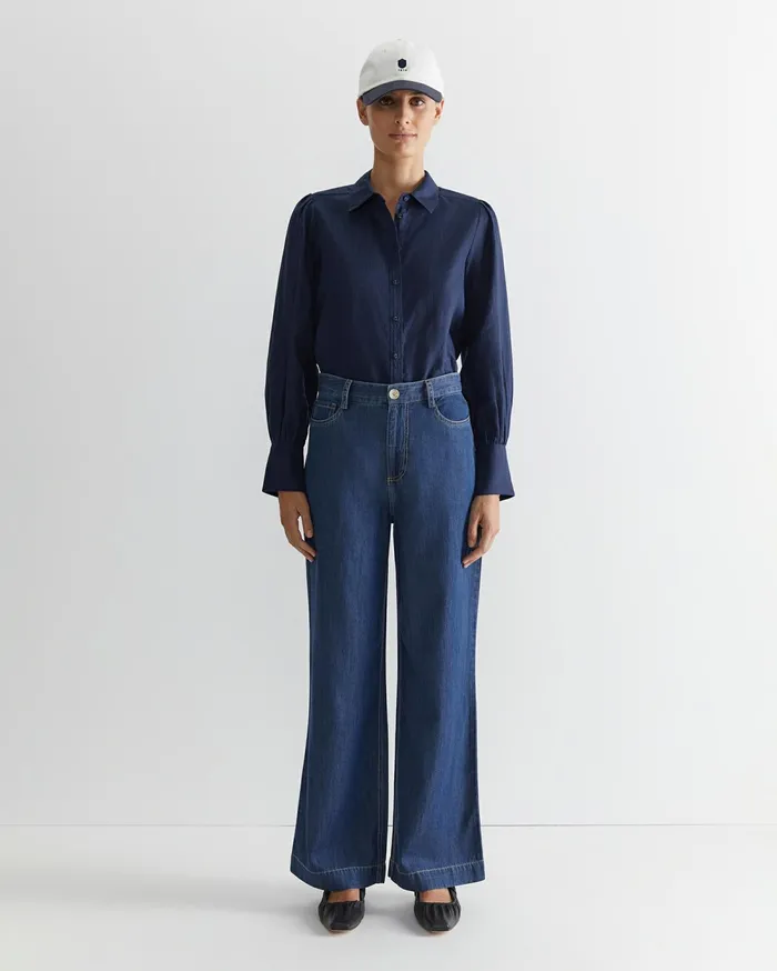 Sportscraft Tuva Denim Wide Leg Pant Denim Women Pants