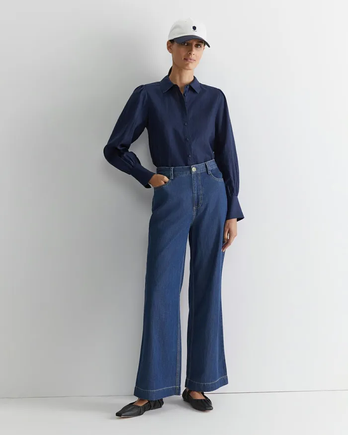 Sportscraft Tuva Denim Wide Leg Pant Denim Women Pants